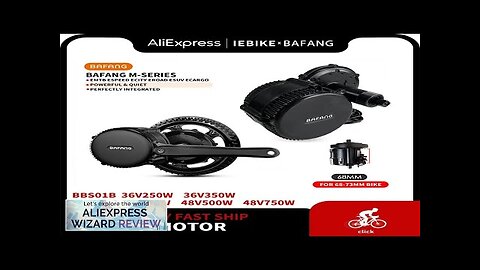 BAFANG Mid Drive Motor 36V 48V 250W 500W 750W Electric Bicycle Conversion Review