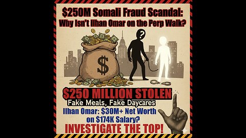 $250M Somali Fraud Scandal: Why Isn't Ilhan Omar on the Perp Walk?