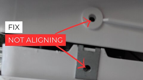 How to fix maxx air fan screw holes not aligning