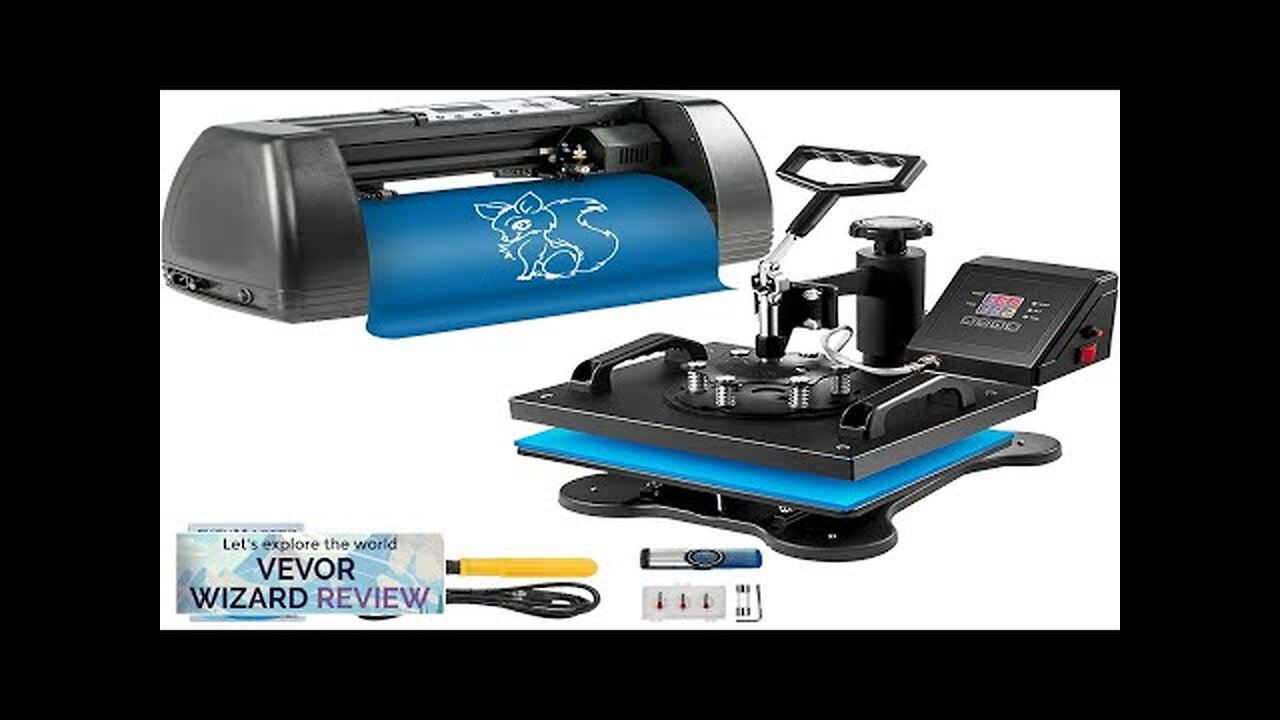 Heat Press 12"x10" Vinyl Cutter Plotter 14" T-shirt Sublimation Signmaster Review