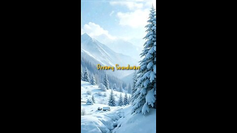 Tranquil Winter Wonderland: A Serene Snowy Landscape