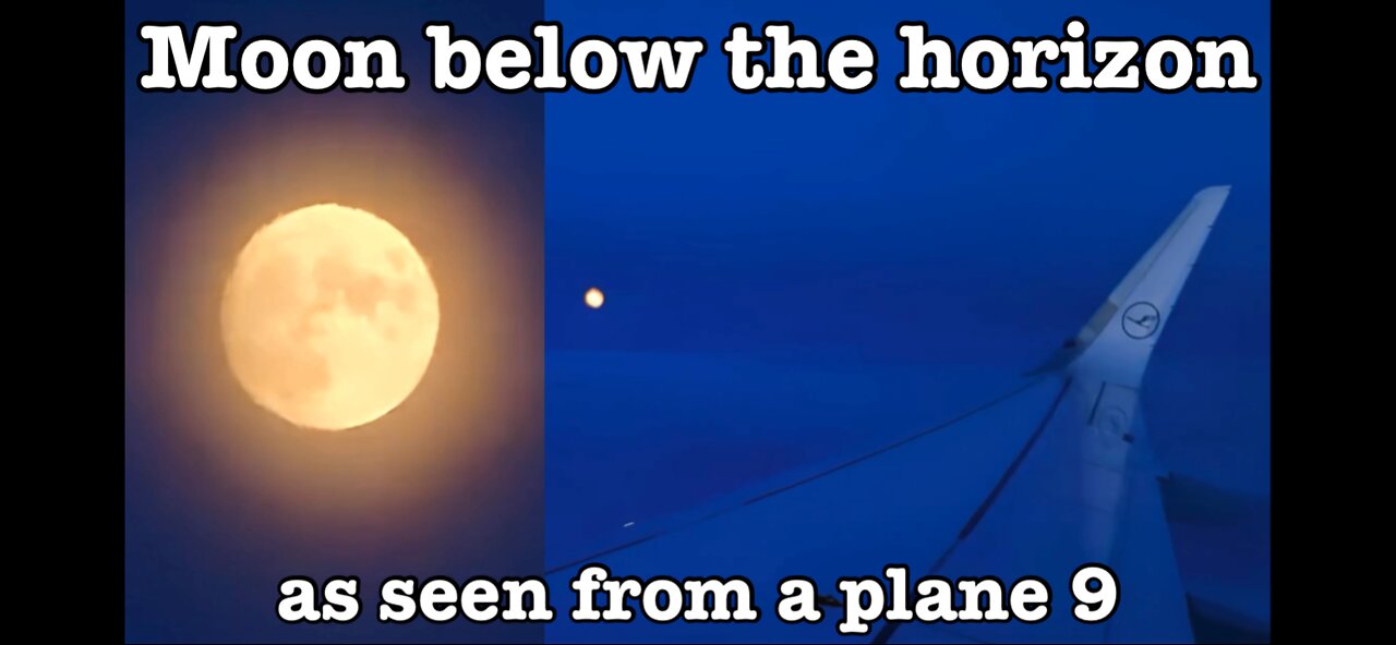 Moon below horizon as seen from a plane 9