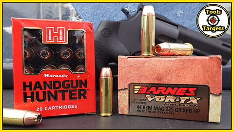 You DON'T Need 8 INCHES!...Barnes Vor-TX vs Hornady Handgun Hunter .44 Magnum AMMO Test!