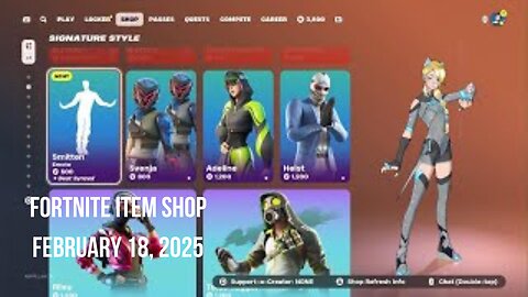 Fortnite Item Shop|February 18, 2025(*New* Smitten Emote)