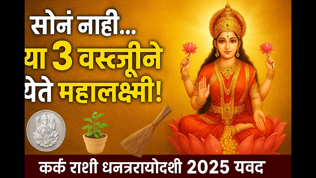 Kark Rashi धनत्रयोदशी 2025 | Buy These 3 Lucky Items Instead of Gold | धनवर्षावाचा Powerful Yog