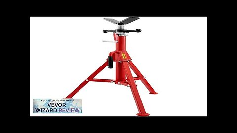 VEVOR V Head Pipe Stand 1/8"-12" CapacityAdjustable Height 28"-52 Pipe Jack Stands 2500 Review