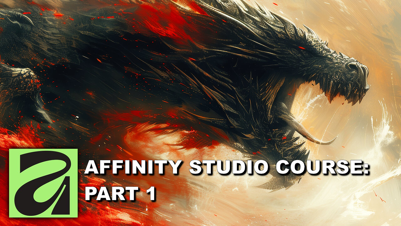 Affinity Studio Beginner Course - Part 1 - Overview, User Interface and Customization