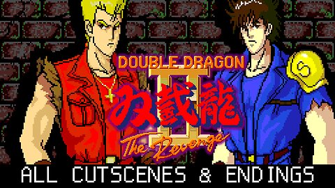 Double Dragon II - The Revenge (PC Engine Super CD-ROM²) All Cutscenes & Endings (4k 60fps)