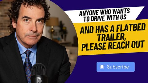 If There Is Anyone Who Wants To Drive With Us And Has A Flatbed Trailer, Please Reach Out #tour