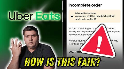 Missing Items or Order Report on UberEats - EVERYTHING You MUST Know!!
