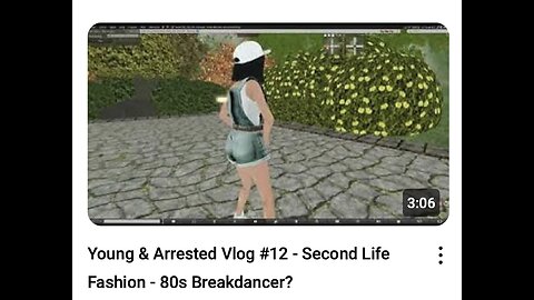 FF 20130818 Young & Arrested Vlog 12 - Second Life Fashion - 80s Breakdancer
