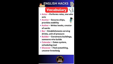 Daily use Important vocabulary words for exam 2025 51 #studyhacks123 #vocabulary #english #shorts