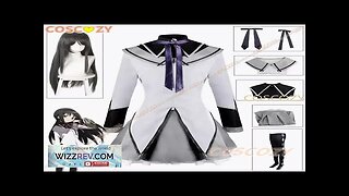 Anime Magical Girl Puella Magi Madoka Magica Homura Akemi Cosplay Costume Fighting Review