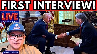 🚨LIVE! Trump's First White House Interview as President with Sean Hannity (WATCH PARTY)