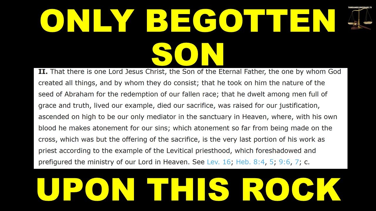 Lesson 5- Only Begotten Son - Upon This Rock