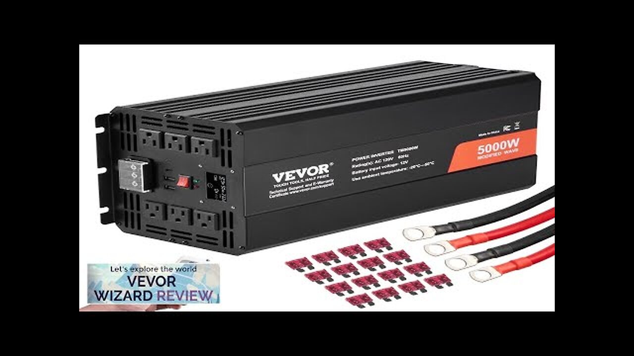 VEVOR Modified Sine Wave Inverter 5000W DC 12V to AC 120V Power Review