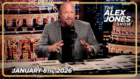 THE ALEX JONES SHOW - 1/8/2026: Jimmy Kimmel Claims Trump Is Coming To Slaughter Americans As Desperate Democrats Attempt To Launch George Floyd 2.0 After A Women Was Killed In Minnesota When She Tried To Run Over An ICE Agent! PLUS, Alex Jones Just Caugh