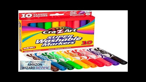 Cra-Z-Art Classic Super Washable Markers Broad Tip Assorted Barrel Assorted Ink Review