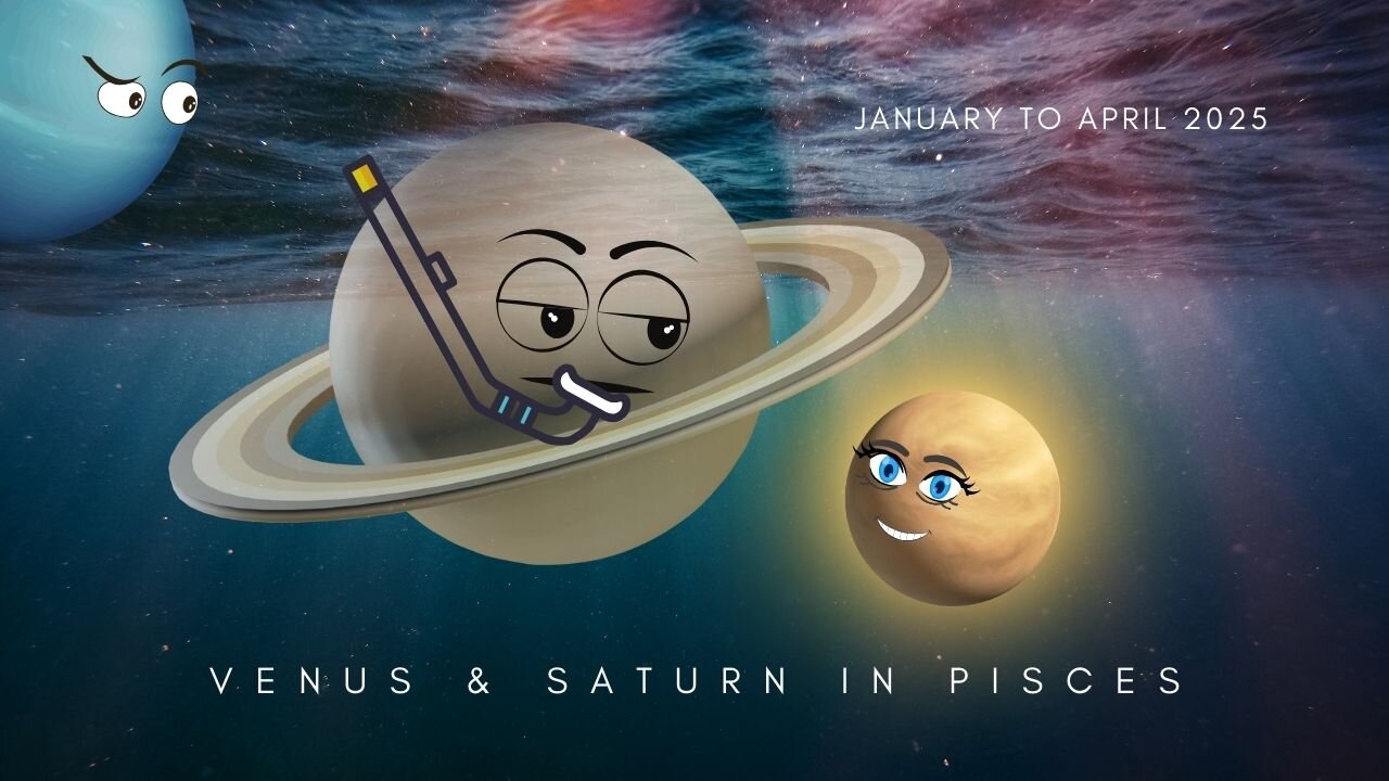 Venus meets Saturn in Aries 3 times - January to April 2025