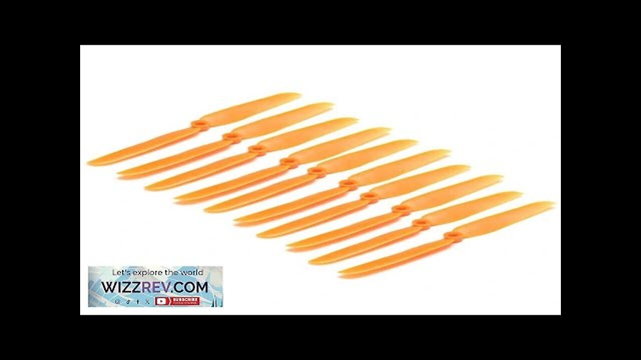 10pcs Gemfan 6030 ABS Direct Drive Orange Propeller Blade for RC Airplane Review