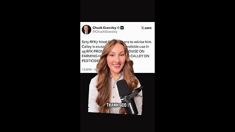 Chuck Grassley threatens a RFKjr advisor over pesticides