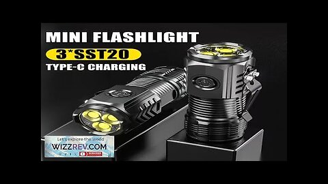 Powerful 3LED Super Bright Flashlight Portable Mini Burst Flash Torch Rechargeable Emergency Review