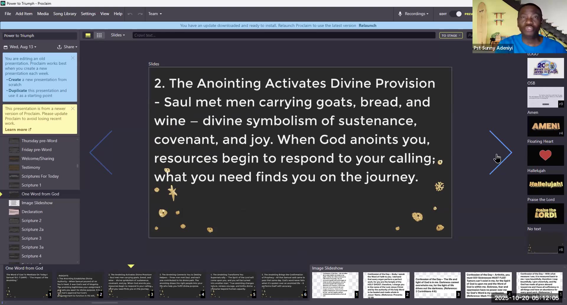 Power To Triumph || October 20, 2025 || “The Impact of the Anointing.”