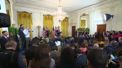 USA - President Trump Holds a Press Conference with Prime Minister Keir Starmer (27.02.25)