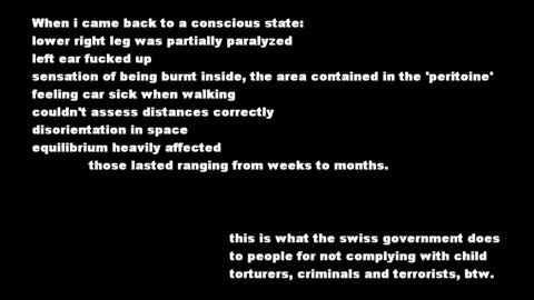 The Swiss Government's Harassment Tactics to Coverup Crimes