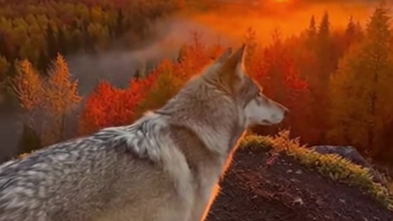 Golden Hour Wolf Return