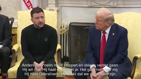 Interview Zelensky - Trump NEDERLANDS ONDERTITELD