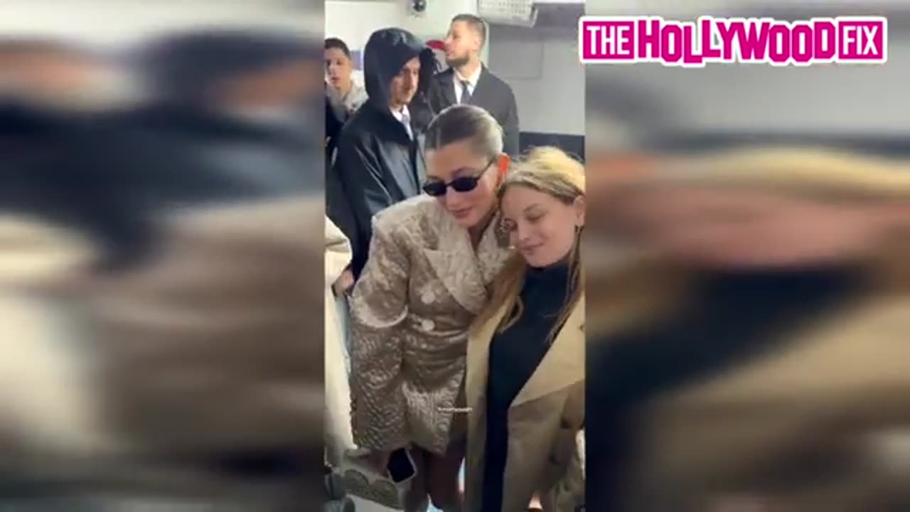 Hailey Bieber Engages with Fans Amidst Paparazzi Frenzy in Paris