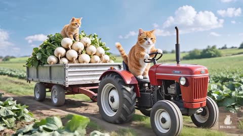 Mama Cat works hard making steamed buns to buy a toy airplane kitten – little dream come true! ✈️🐱