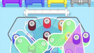 Wool Sort - level 9 #androidgames #wool #puzzlegame