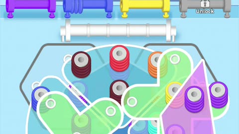 Wool Sort - level 9 #androidgames #wool #puzzlegame