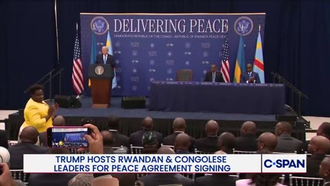 Trump hosts Peace Agreement signing with Congo & Rwanda leadership