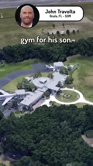 Celebrity John Travolta’s $3M house in Florida 🤗😍