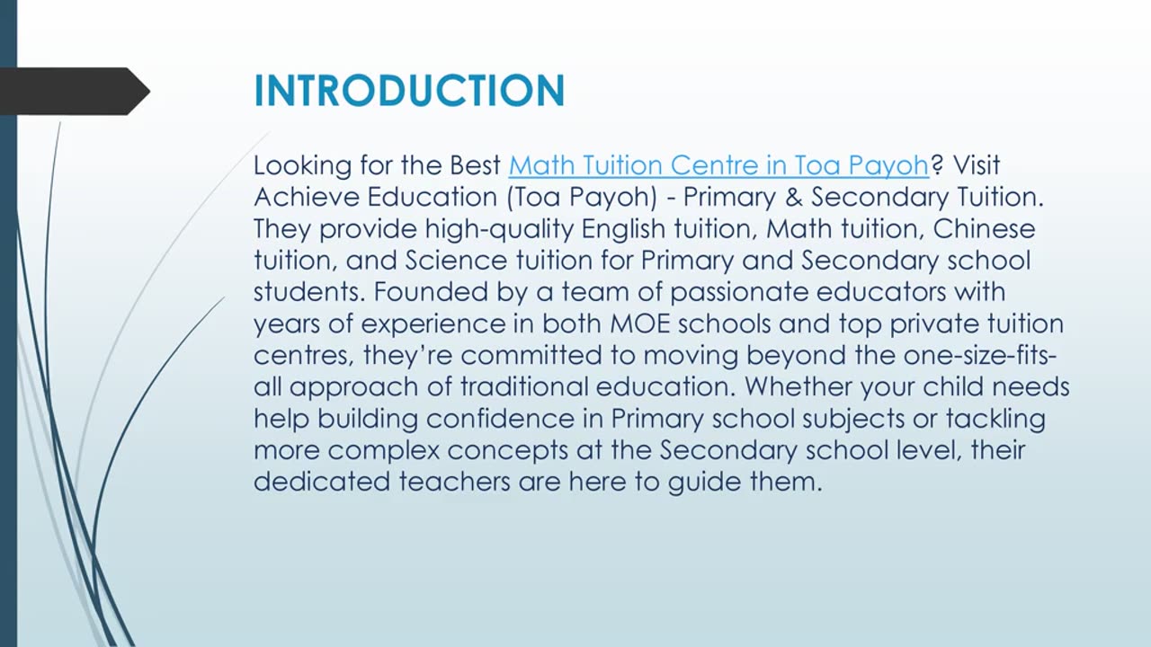 Best Math Tuition Centre in Toa Payoh