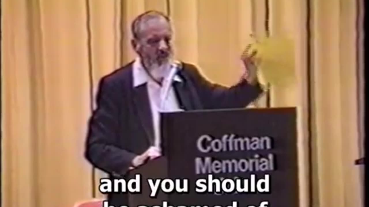 Rabbi Meir Kahane Confronts Protesters At Speech in Minnesota - הרב מאיר כהנא