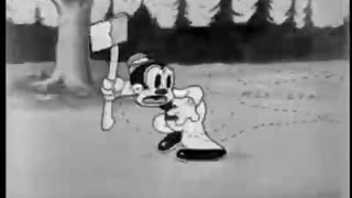 Looney Tunes - Bosko the Lumberjack 1932 Classic Cartoon