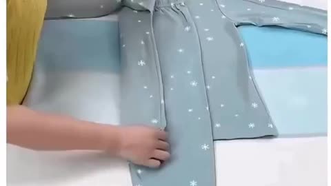 The correct way to fold clothes