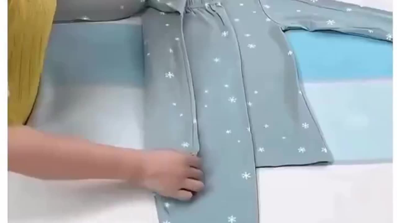 The correct way to fold clothes