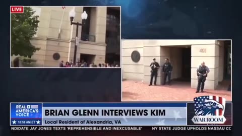 Comey slithers out of the back of the courthouse