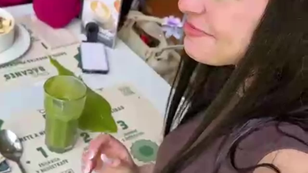 Clumsy Friend Spills Juice During Filming