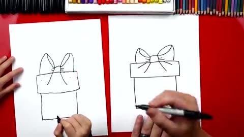 How To Draw A Christmas Present