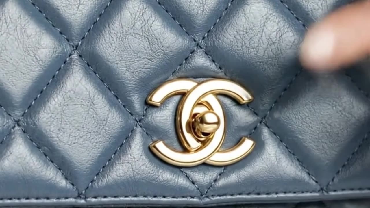 CHANEL CHOCO BAR CAMELIA TOTE BAG