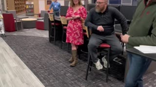 “Which way to the porn section?” Mom asks media specialist at school board meeting.