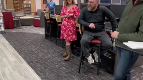 “Which way to the porn section?” Mom asks media specialist at school board meeting.