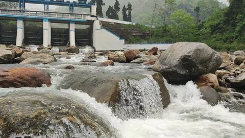 Beauty of Nature. Bhutan And India Border