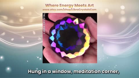 Indigo Intuition Flower Glass Suncatcher | Inner Light, Reflection & Sacred Space